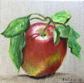 Zeitgenössisches Werk mit dem Titel « La pomme », Erstellt von PATRICIA DELEY