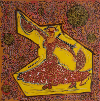 Zeitgenössisches Werk mit dem Titel « Flamenco », Erstellt von ERIC BACHET