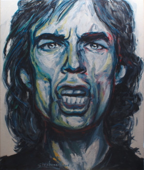 Zeitgenössisches Werk mit dem Titel « Mick Jagger », Erstellt von STéPHANE-HERVé