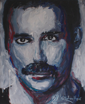 Zeitgenössisches Werk mit dem Titel « Freddie Mercury (Queen) », Erstellt von STéPHANE-HERVé