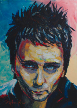 Zeitgenössisches Werk mit dem Titel « Matthew Bellamy (Muse) 1 », Erstellt von STéPHANE-HERVé