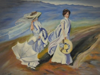 Zeitgenössisches Werk mit dem Titel « Promenade des demoiselles », Erstellt von THIERRY VILTARD