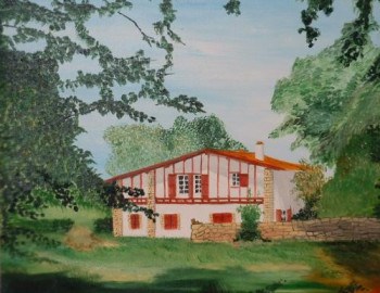 Zeitgenössisches Werk mit dem Titel « Maison basque », Erstellt von QUEM