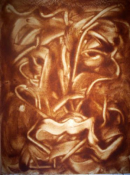 Zeitgenössisches Werk mit dem Titel « Fine Cinnamon Art II », Erstellt von VASCO