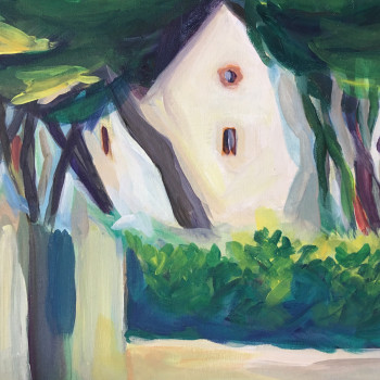 Zeitgenössisches Werk mit dem Titel « LA MAISON », Erstellt von SYLVIE GALARD