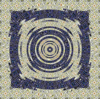 Zeitgenössisches Werk mit dem Titel « MOTIF TAPIS N° 23 », Erstellt von DEKORTRONIK