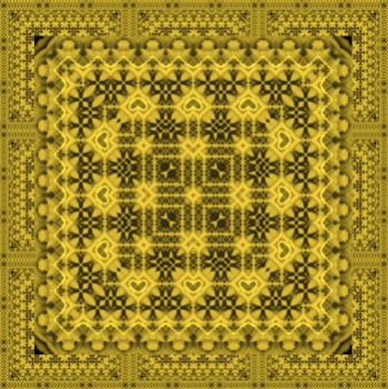 Zeitgenössisches Werk mit dem Titel « MOTIF TAPIS N° 35 », Erstellt von DEKORTRONIK