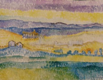 Zeitgenössisches Werk mit dem Titel « PAYSAGE ET MONTAGNES », Erstellt von FAYARD