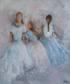 Zeitgenössisches Werk mit dem Titel « TROIS SOEURS 3 », Erstellt von MIREILLE MAURY