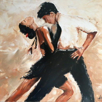 Zeitgenössisches Werk mit dem Titel « Tango », Erstellt von ALAIN FRICOT