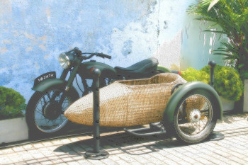 Zeitgenössisches Werk mit dem Titel « SIDE CAR », Erstellt von DAPSANSE