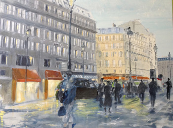 Zeitgenössisches Werk mit dem Titel « Gare de Lyon », Erstellt von HUGHES DE LA TAILLE