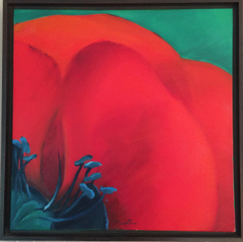 Zeitgenössisches Werk mit dem Titel « Le coquelicot », Erstellt von MARTINEC