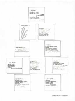 Zeitgenössisches Werk mit dem Titel « Morceaux choisis, descriptif », Erstellt von JACQUES BRACHET