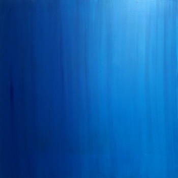 Zeitgenössisches Werk mit dem Titel « Bleu Délavé », Erstellt von PATRICK JOOSTEN