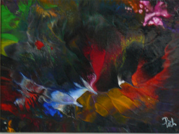 Zeitgenössisches Werk mit dem Titel « Pich ' magic abstract art 135 », Erstellt von PICH