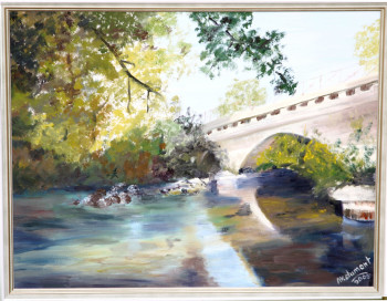 Zeitgenössisches Werk mit dem Titel « Pont sur la Sorgue », Erstellt von MARIE-MATHILDE DUMONT