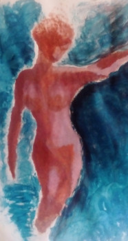 Zeitgenössisches Werk mit dem Titel « Standing woman », Erstellt von ASMA H.