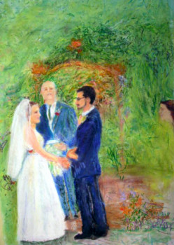 Zeitgenössisches Werk mit dem Titel « The wedding », Erstellt von MITRA SHAHKAR