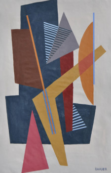 Zeitgenössisches Werk mit dem Titel « composition N°1236 », Erstellt von BAUGIER