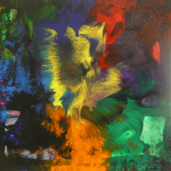 Zeitgenössisches Werk mit dem Titel « Pich ' magic abstract art 166 », Erstellt von PICH