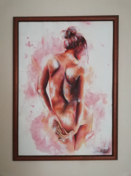 Zeitgenössisches Werk mit dem Titel « Rosa », Erstellt von HV.ARTIST