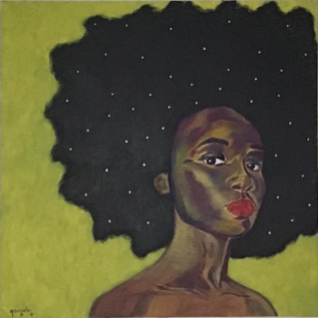 Zeitgenössisches Werk mit dem Titel « Afro », Erstellt von CORINNE DUFON