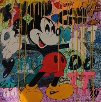 Zeitgenössisches Werk mit dem Titel « Mickey Pop », Erstellt von DAMIEN ALLHEILLY