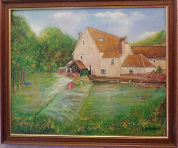 Zeitgenössisches Werk mit dem Titel « Le moulin de Varennes Jarcy », Erstellt von SEREN