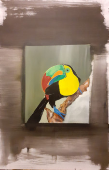 Zeitgenössisches Werk mit dem Titel « Toucan », Erstellt von RêV à NAISSANCE