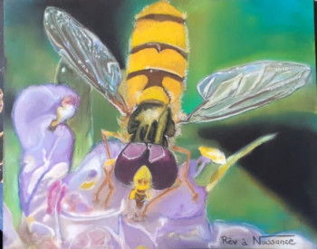 Zeitgenössisches Werk mit dem Titel « l abeille », Erstellt von RêV à NAISSANCE