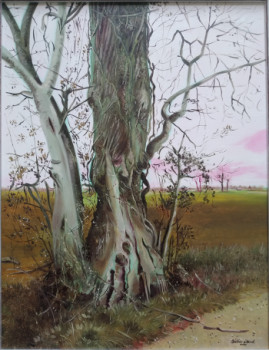 Zeitgenössisches Werk mit dem Titel « Un arbre en automne. », Erstellt von DIDIER SITAUD