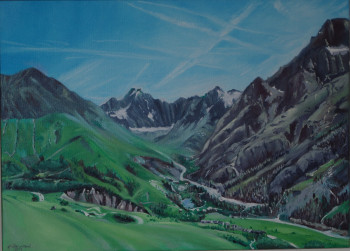 Zeitgenössisches Werk mit dem Titel « Paysage Alpin. 3 », Erstellt von DIDIER SITAUD