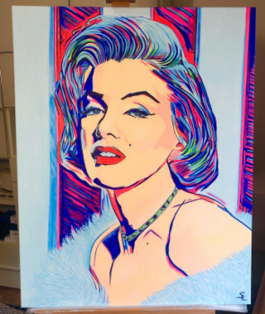 Zeitgenössisches Werk mit dem Titel « Marilyn », Erstellt von SPLARTDESIGNS