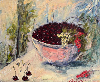 Zeitgenössisches Werk mit dem Titel « Cerises », Erstellt von NADYA RIGAILL