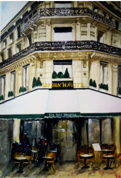 Zeitgenössisches Werk mit dem Titel « Les deux magots », Erstellt von RICHARD LUBERT