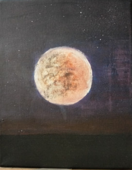 Zeitgenössisches Werk mit dem Titel « Lune », Erstellt von LéA LUCAS