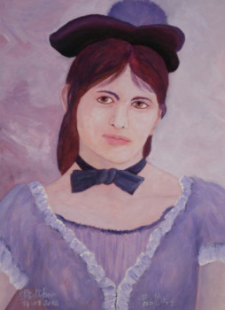 Zeitgenössisches Werk mit dem Titel « Portrait de Berthe Morisot », Erstellt von MICHEL BOETTCHER