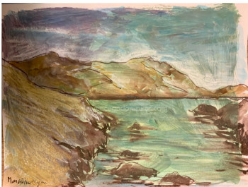 Zeitgenössisches Werk mit dem Titel « Calanque », Erstellt von LAURENCE GODON-PIROF