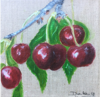 Zeitgenössisches Werk mit dem Titel « Les cerises », Erstellt von PATRICIA DELEY