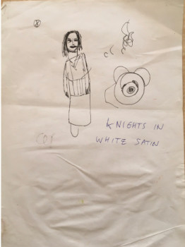 Zeitgenössisches Werk mit dem Titel « knights in white satin », Erstellt von DAVID SROCZYNSKI