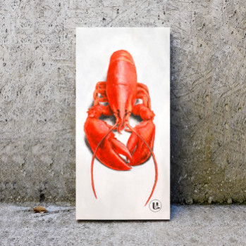 Zeitgenössisches Werk mit dem Titel « Nature morte au homard », Erstellt von BARON IS WOW