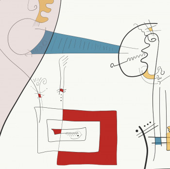 Zeitgenössisches Werk mit dem Titel « Un-Dos-Stresse », Erstellt von ARTCHIFAN