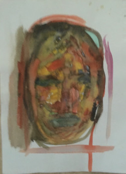 Zeitgenössisches Werk mit dem Titel « face 3 », Erstellt von DAVID SROCZYNSKI