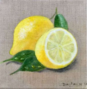 Zeitgenössisches Werk mit dem Titel « Les citrons », Erstellt von PATRICIA DELEY