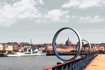 Zeitgenössisches Werk mit dem Titel « VUE DE NANTES », Erstellt von DAPSANSE