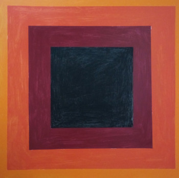 Zeitgenössisches Werk mit dem Titel « orange to black via red », Erstellt von HARRY BARTLETT FENNEY