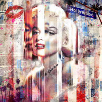 Zeitgenössisches Werk mit dem Titel « Marilyn 1 », Erstellt von JE DIGITARTISTE