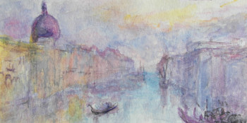 Zeitgenössisches Werk mit dem Titel « Venise d'après J.W.Turner », Erstellt von AMALIA MEREU