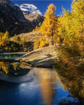 Zeitgenössisches Werk mit dem Titel « Lac », Erstellt von MARC